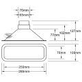 Přívod vzduchu Sandtler 285 x 108mm - průměr 65/76mm