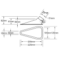 Přívod vzduchu Sandtler 225 x 125mm - průměr 51/63mm - čirý