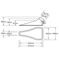 Přívod vzduchu Sandtler 274 x 144mm - průměr 63/76mm - čirý