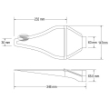 Přívod vzduchu Sandtler 232 x 147mm - průměr 63mm - čirý