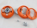 Přední horní uložení tlumičů (Pillowball Top Mounts) Silver Project Seat Cordoba 6K2/6L2 / Ibiza Mk3 6K1/Mk4 6L1 - -15mm