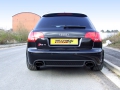 Catback výfuk Milltek Audi RS4 B7 4.2 V8 Sedan/Avant/Cabrio (06-08) - verze bez rezonátorů s klapkami - koncovky černé