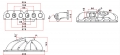 Výfukové svody SPA Turbo VW Golf 4/5 VR6/R32/24V - T3 / T3/T4 + WG 38mm