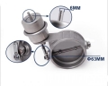 Podtlaková mechanická výfuková klapka 51mm - zavřená - negativní tlak (vacuum) - N/A motor