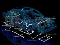 Rozpěrná tyč Ultra Racing Volvo 850 turbo - přední spodní H výztuha