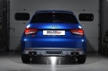 Catback výfuk Milltek Audi S1 8X 2.0 TFSI Quattro (14-) - verze bez rezonátoru - koncovky černé kulaté