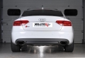 Catback výfuk Milltek Audi S5 B8 Sportback 3.0 TFSI Quattro (10-11) - verze bez rezonátoru Race - koncovky černé Oval