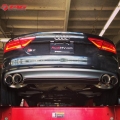 Catback výfuk Milltek Audi S7 Sportback 4.0 TFSI Quattro S tronic (12-) - verze s rezonátorem bez klapek - koncovky černé (homologace)