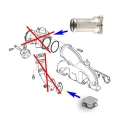 Kit na zaslepení EGR ventilu HPP Ford Galaxy 1.9 TDi 90PS 1Z, AHU, ANU