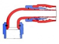 Fitinka koleno 90° D-04 (AN4) 7/16x20-UNF - cutter-system - šroubovací