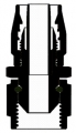 Fitinka rovná D-16 (AN16) 1-5/16x12-UNF - cutter-system - šroubovací