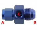 Adaptér na senzor D-08 (AN8) 3/4"x16-UNF - D-08 (AN8) 3/4"x16-UNF > 1/8"-NPT - samec-samice