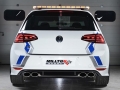 Catback výfuk Milltek VW Golf 7 GTi včetně Performance Pack, Clubsport/S (13-) - hlasitá verze Race - koncovky černé (R style)