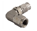 Zakončovací adaptér koleno 90° M10 x 1,0 na hadici D-03 (AN3) - samice - nerezový