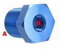 Redukční fitinka 3/4"-NPT samec - 3/8"-NPT samice