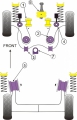 Silentbloky Powerflex Škoda Octavia I 1U (96-04) Rear Beam Mounting Bush (5)