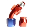 Fitinka koleno 45° D-06 (AN6) 9/16"x18-UNF - teflonová PTFE hadice