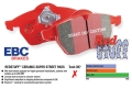 Zadní brzdové destičky EBC Redstuff na Porsche 911 (993) 3.8 Carrera RS (95-97)