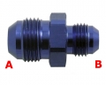 Redukční fitinka D-16 (AN16) 1-5/16x12-UNF samec - D-10 (AN10) 7/8x14-UNF samec