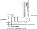 Regulátor brzdné síly (brzdného účinku) Tilton M10x1.0 - pákový