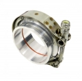 Set přírub kruhových na v-band 57mm (2.25 palce) - hliníkové