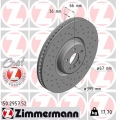 Přední brzdové kotouče Zimmermann BMW 395x36mm - 5x112mm - vrtané