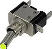 Vypínač kovový 12mm 25A / 12V se žlutou LED - on/off | High performance parts