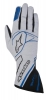 Závodní rukavice Alpinestars Tech 1Z - stříbrné/modré | 