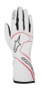 Závodní rukavice Alpinestars Tech 1 Race - bílé/červené | 
