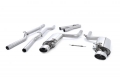 Catback výfuk Milltek Audi RS4 B7 4.2 V8 Sedan/Avant/Cabrio (06-08) - verze bez rezonátorů s klapkami - koncovky leštěné | High performance parts
