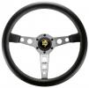Volant Momo Prototipo 350mm - černý/stříbrný - kůže | High performance parts