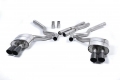Catback výfuk Milltek Ford Mustang 5.0 V8 GT Fastback (15-18) - verze bez rezonátoru - koncovky černé Quad (Roush) | High performance parts