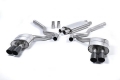 Catback výfuk Milltek Ford Mustang 5.0 V8 GT Fastback (15-18) - verze s rezonátorem - koncovky černé Quad (Roush) | High performance parts