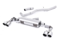 Catback výfuk Milltek Audi S1 8X 2.0 TFSI Quattro (14-) - verze bez rezonátoru - koncovky leštěné kulaté | High performance parts