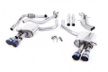 Catback výfuk Milltek Audi S5 B9 3.0 TFSI V6 Coupe/Cabrio bez sport. difer. (17-) - verze bez rezonátoru - koncovky titanové modré | High performance parts