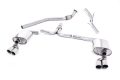 Catback výfuk Milltek Audi A4 B8 2.0 TFSI S-line 2WD/Quattro Tiptronic Sedan/Avant (08-11) - verze bez rezonátoru - koncovky leštěné Quad | High performance parts