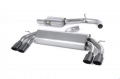 Catback výfuk Milltek Audi S3 8V 2.0 TFSI Quattro 3-dv. (13-) - verze s rezonátorem Race - koncovky černé Oval | High performance parts