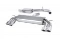 Catback výfuk Milltek Audi S3 8V 2.0 TFSI Quattro 3-dv. (13-) - verze s rezonátorem Race - koncovky leštěné Oval | High performance parts