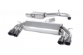 Catback výfuk Milltek Audi S3 8V 2.0 TFSI Quattro 3-dv. (13-) - verze s rezonátorem Race - koncovky černé GT | High performance parts