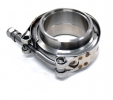 V-band set 57mm (2.25 palce) - spona + příruby s auto zámkem nerez | High performance parts