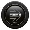 Tlačítko klaksonu Momo pro sportovní volant - černé/stříbrné | 