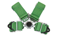 Bezpečnostní pás Pro Sport 4-bodový zelený - 76mm | 