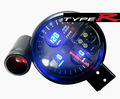 Přídavný budík Type-R - tachometr (125mm) se shift lightem 4in1 - černý panel | 