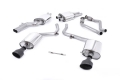 Catback výfuk Milltek Audi S4 B8 3.0 V6 Supercharged (09-12) - verze s rezonátorem - koncovky černé Oval (homologace) | High performance parts
