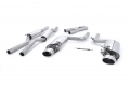 Catback výfuk Milltek Audi RS4 B7 4.2 V8 Sedan/Avant/Cabrio (06-08) - verze s rezonátory a klapkami - koncovky leštěné (homologace) | High performance parts