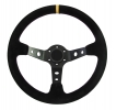 Sportovní volant SW018 - 350mm semiš / 90mm - černý/černý | High performance parts