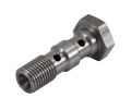 Průtokový šroub na 2x banjo D-04 (AN4) 7/16x20-UNF - délka 30mm - nerezový |