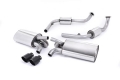 Catback výfuk Milltek Porsche Boxster 987 S 3.4 Gen2 (09-13) - verze s rezonátorem - koncovky černé | High performance parts