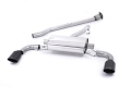 Secondary catback výfuk Milltek Toyota GT86 2.0 (12-) - verze bez rezonátoru - koncovky černé | 
