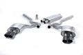 Catback výfuk Milltek Ford Mustang 2.3T EcoBoost Fastback (15-18) - verze s rezonátorem - koncovky černé Quad (Roush) | 